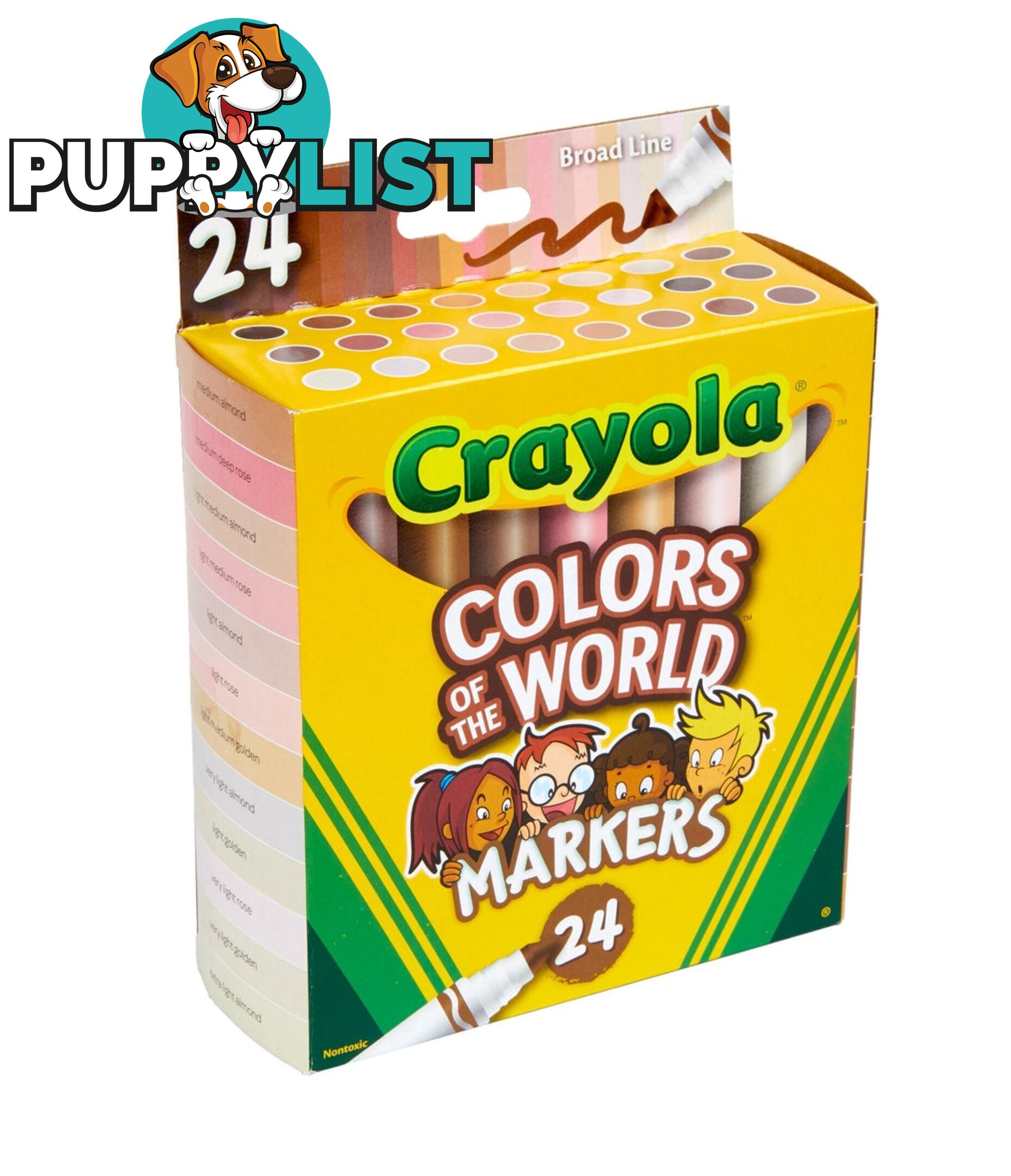 Crayola Colors Of The World Markers 24 Pack Bs587802 - 071662078027