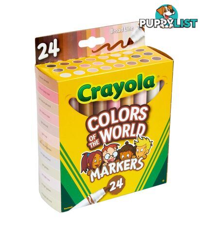 Crayola Colors Of The World Markers 24 Pack Bs587802 - 071662078027