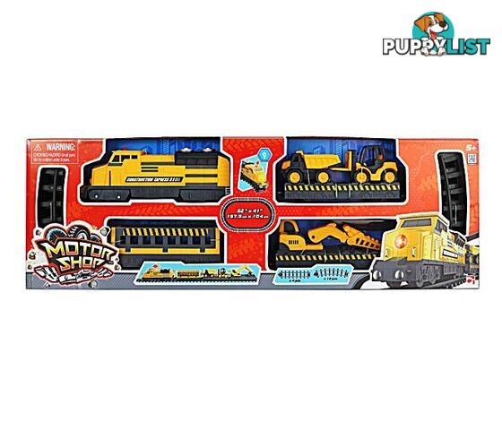 Motor Shop Construction Express Train Set Art65743 - 4893808480626