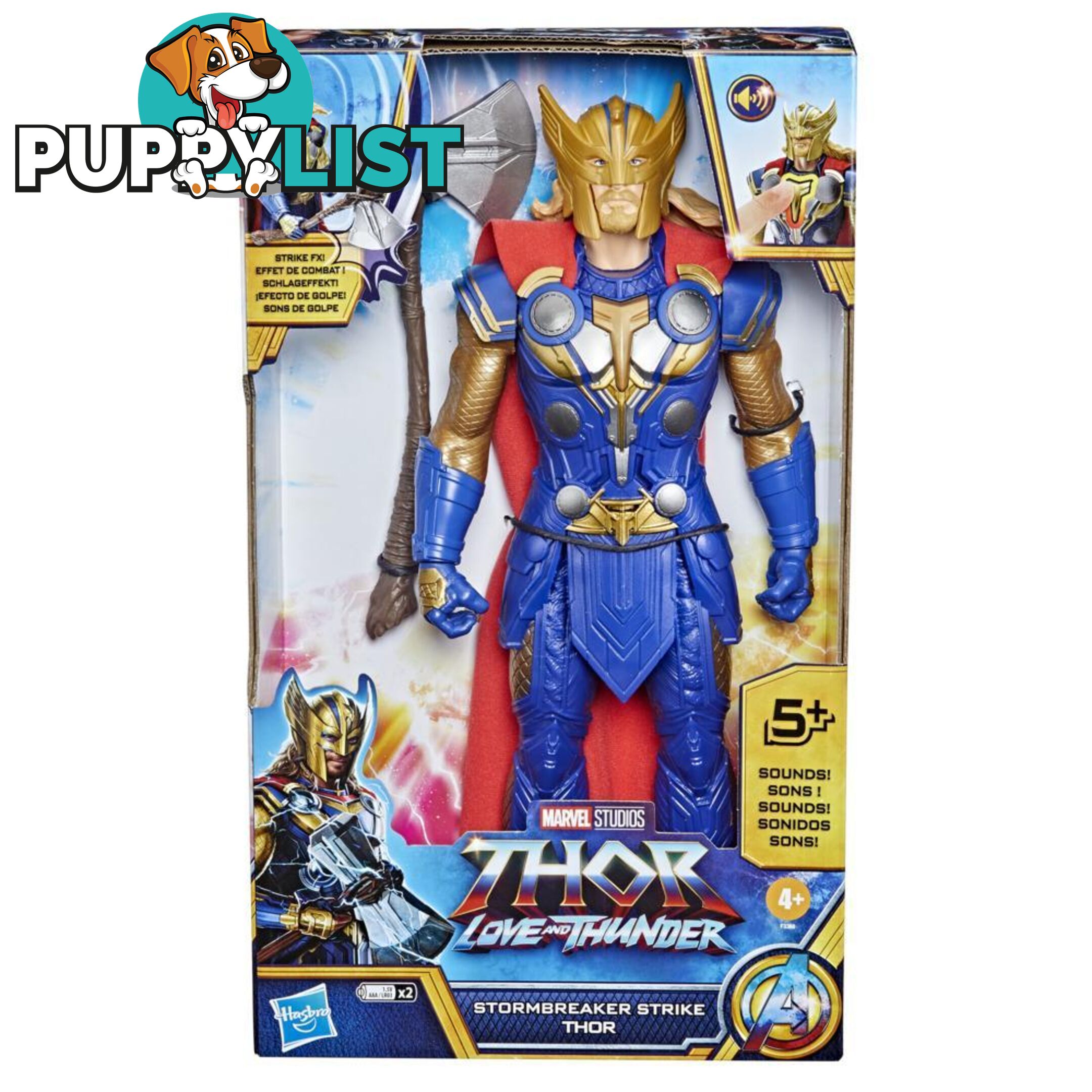 Marvel Thor Love And Thunder Stormbreaker Strike 12-inch Electronic Figure Hasbro - Hbf33605l00 - 5010993956524