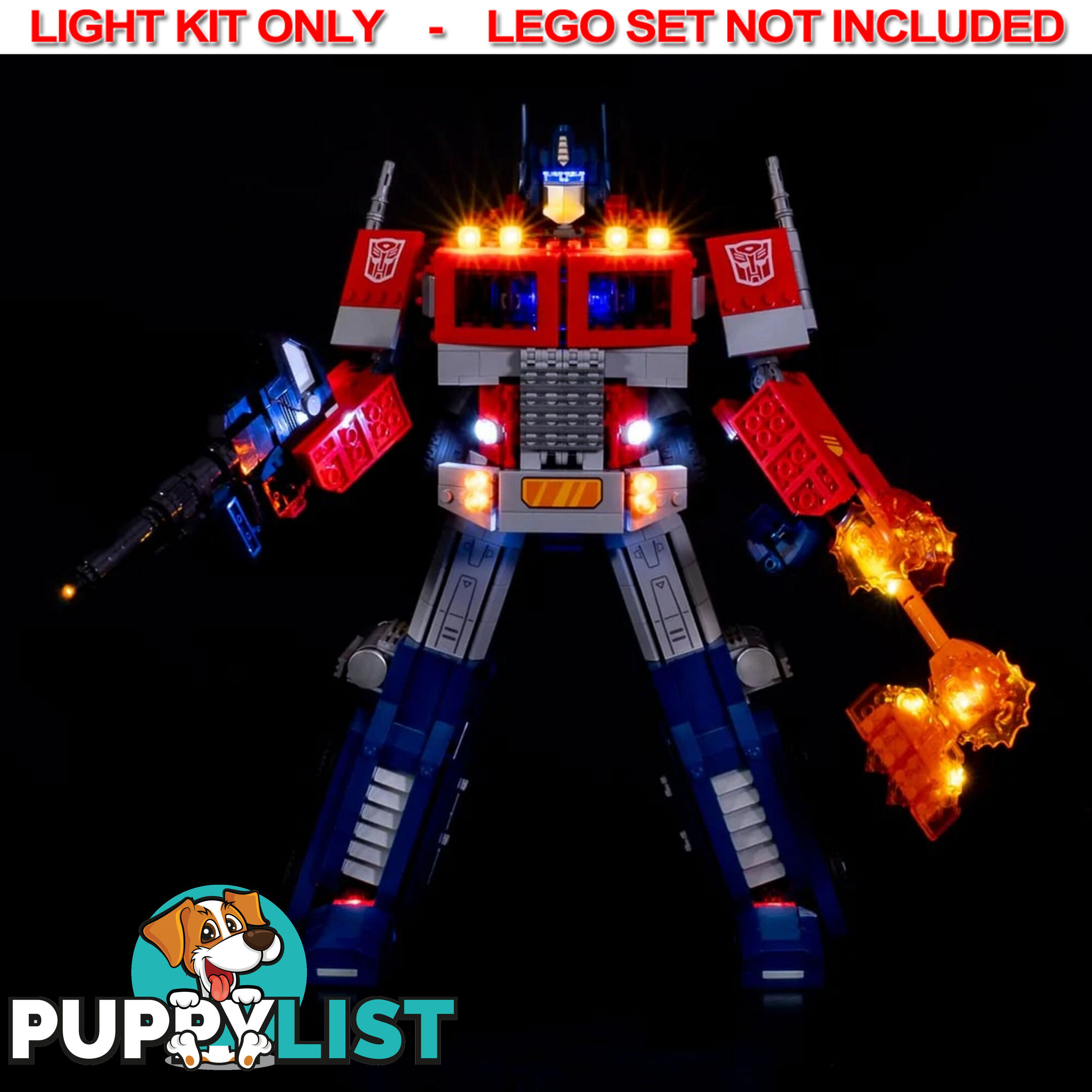 LIGHT KIT for LEGO Optimus Prime 10302 - Light My Bricks - 754523893198