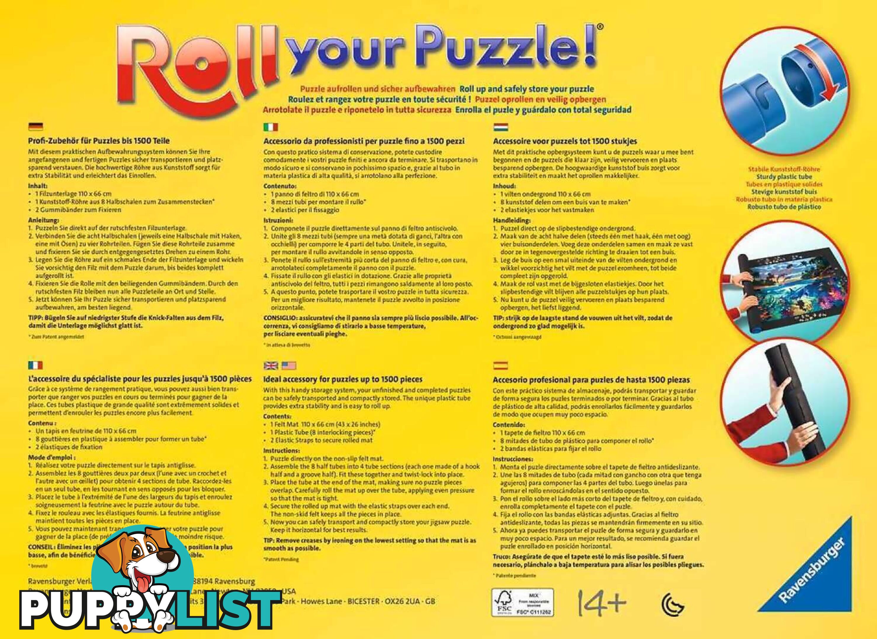 Ravensburger - Roll Your Puzzle 300-1500 Pc - Mdrb179565 - 4005556179565