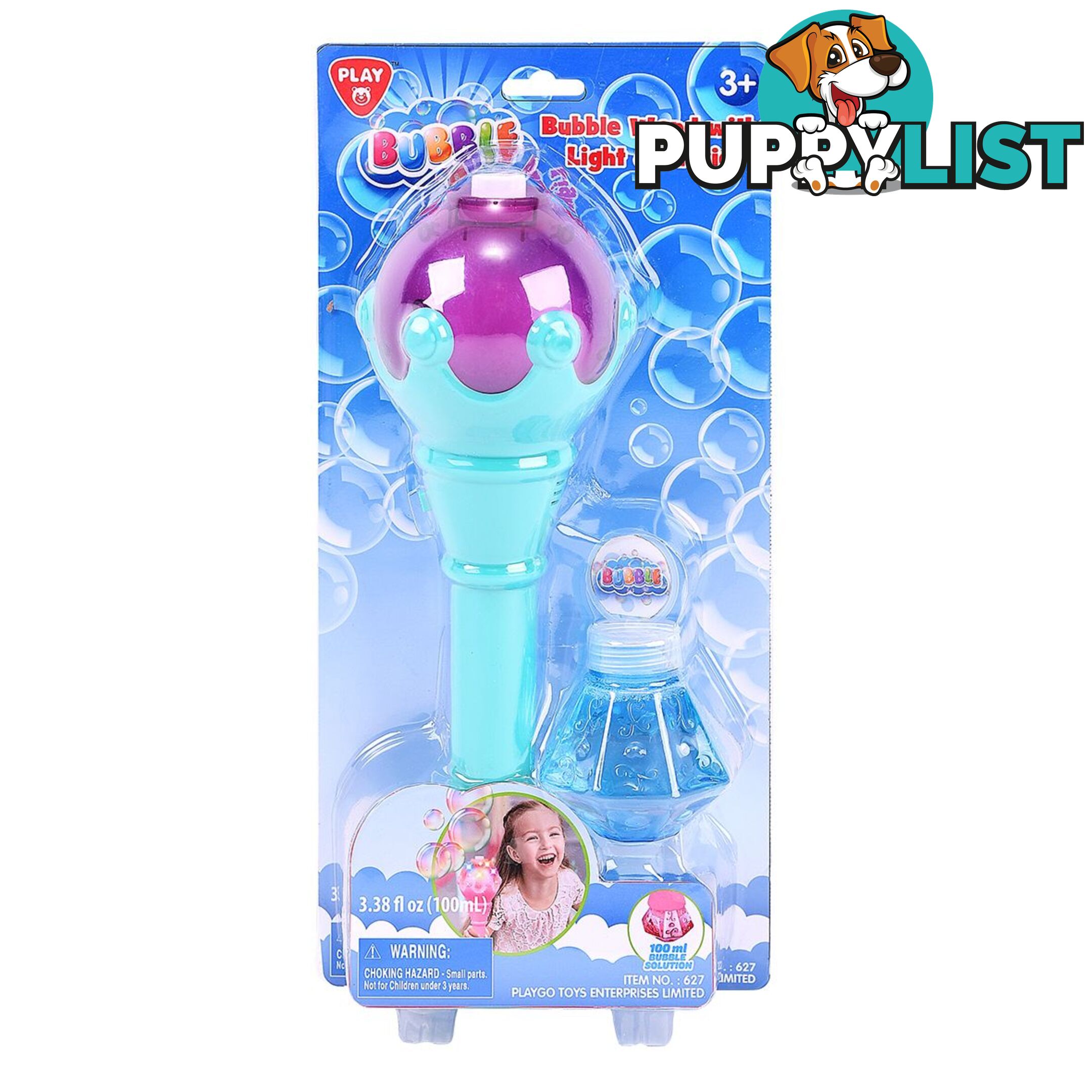 Battery Operated Bubble Wand With Light & Music Playgo Toys Ent. Ltd. Art65513 - 4892401006271