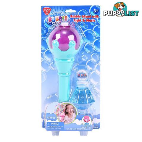 Battery Operated Bubble Wand With Light & Music Playgo Toys Ent. Ltd. Art65513 - 4892401006271