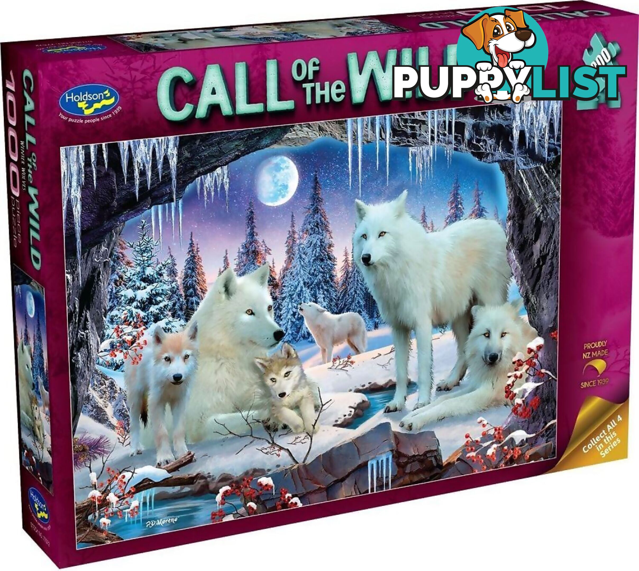 Holdson - Call Of The Wild Winter Wolves Jigsaw Puzzle 1000pc - Jdhol775729 - 9414131775729