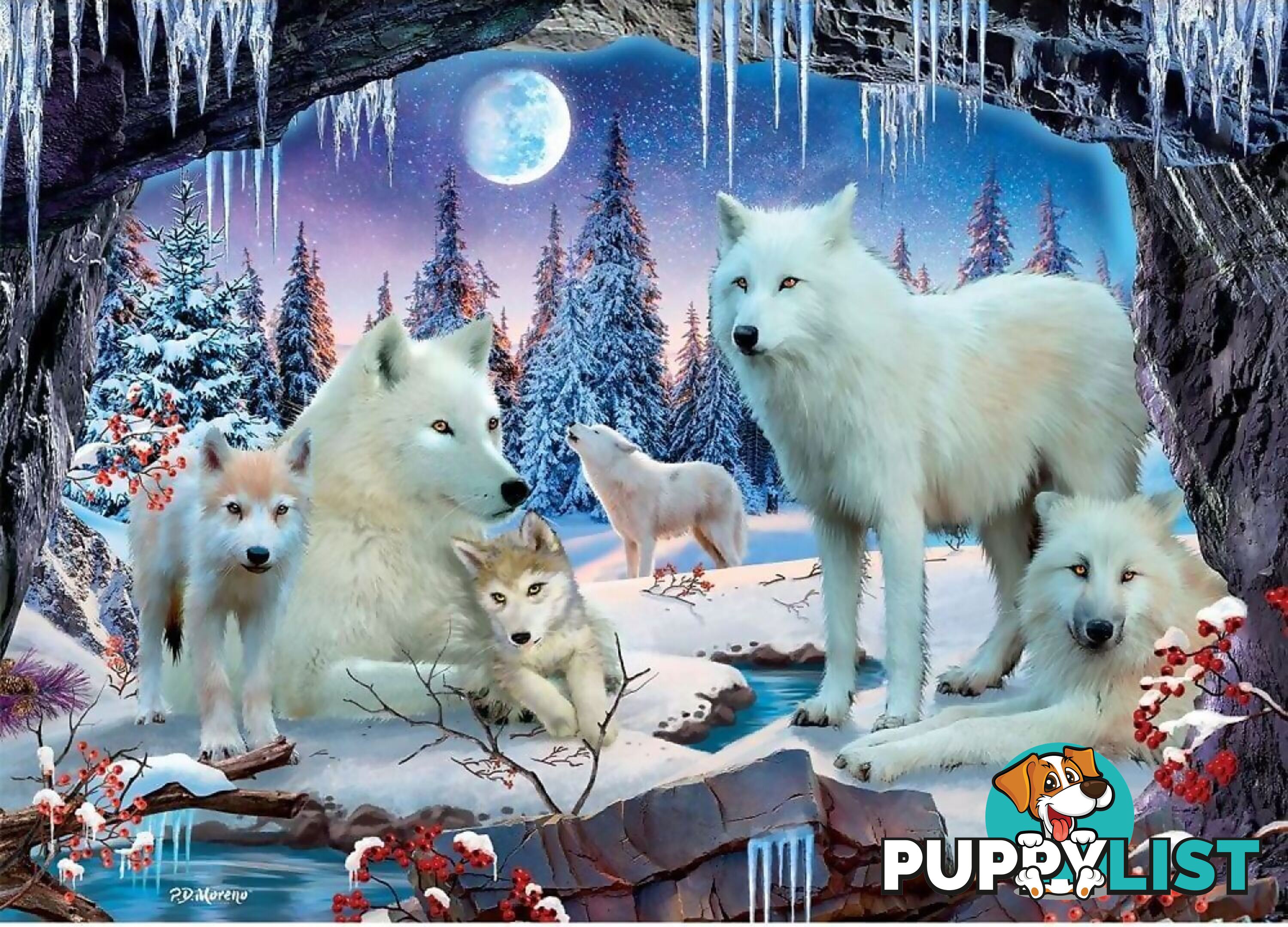 Holdson - Call Of The Wild Winter Wolves Jigsaw Puzzle 1000pc - Jdhol775729 - 9414131775729