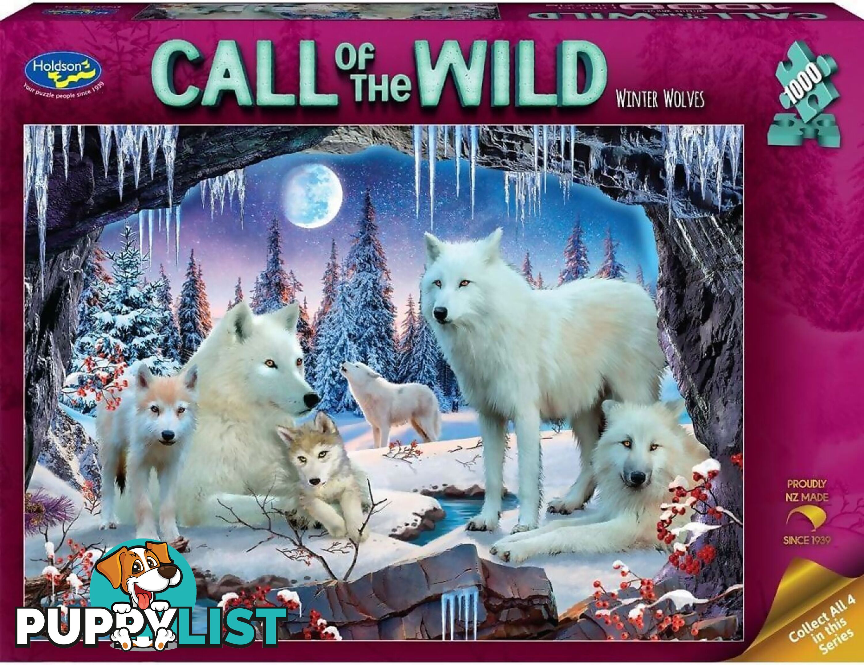 Holdson - Call Of The Wild Winter Wolves Jigsaw Puzzle 1000pc - Jdhol775729 - 9414131775729