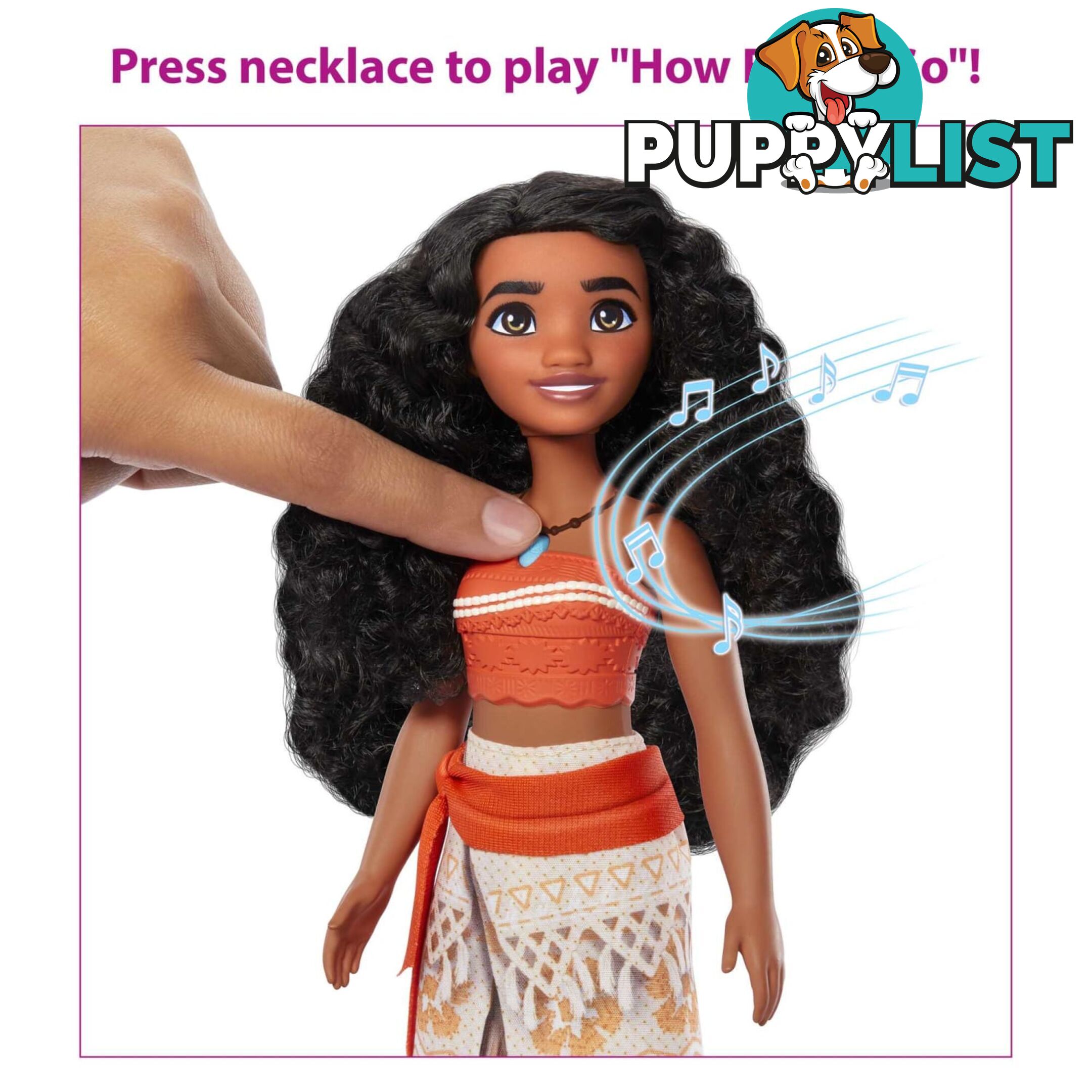 Disney Princess Singing Moana Doll Sings Clip Of How Far Iâ€™ll Go From Disney Movie - Mahlw16 - 194735120390