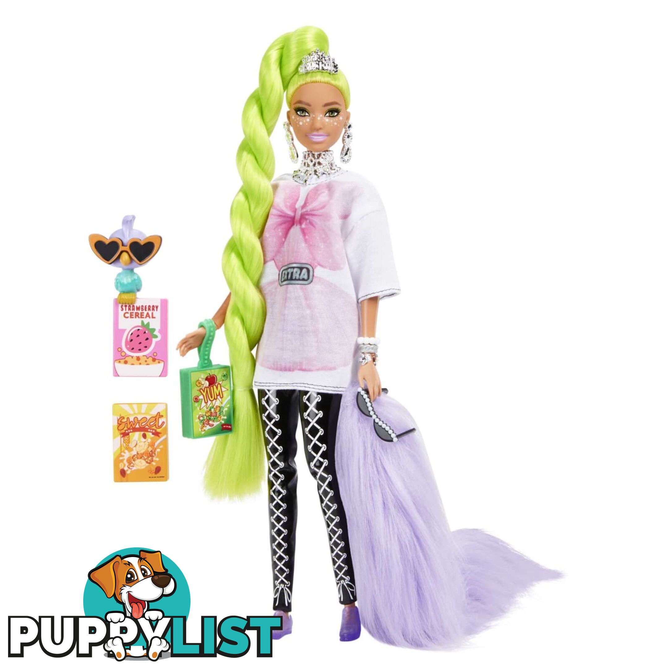 Barbie Doll And Accessories Barbie Extra Doll With Pet Parrot - MAHDJ44 - 194735024445