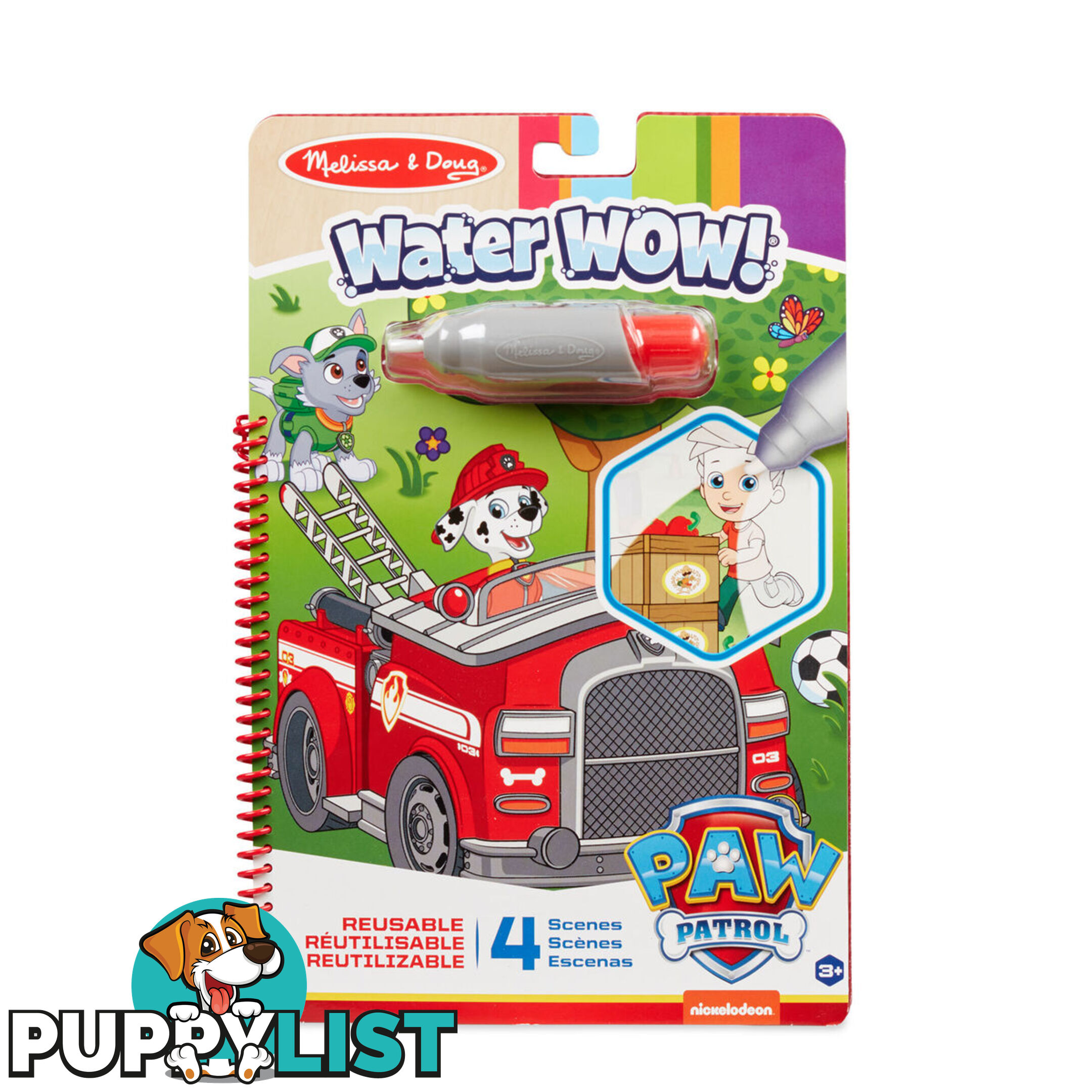 Melissa & Doug - Paw Patrol Water Wow! - Marshall   Mdmnd33252 - 000772332521