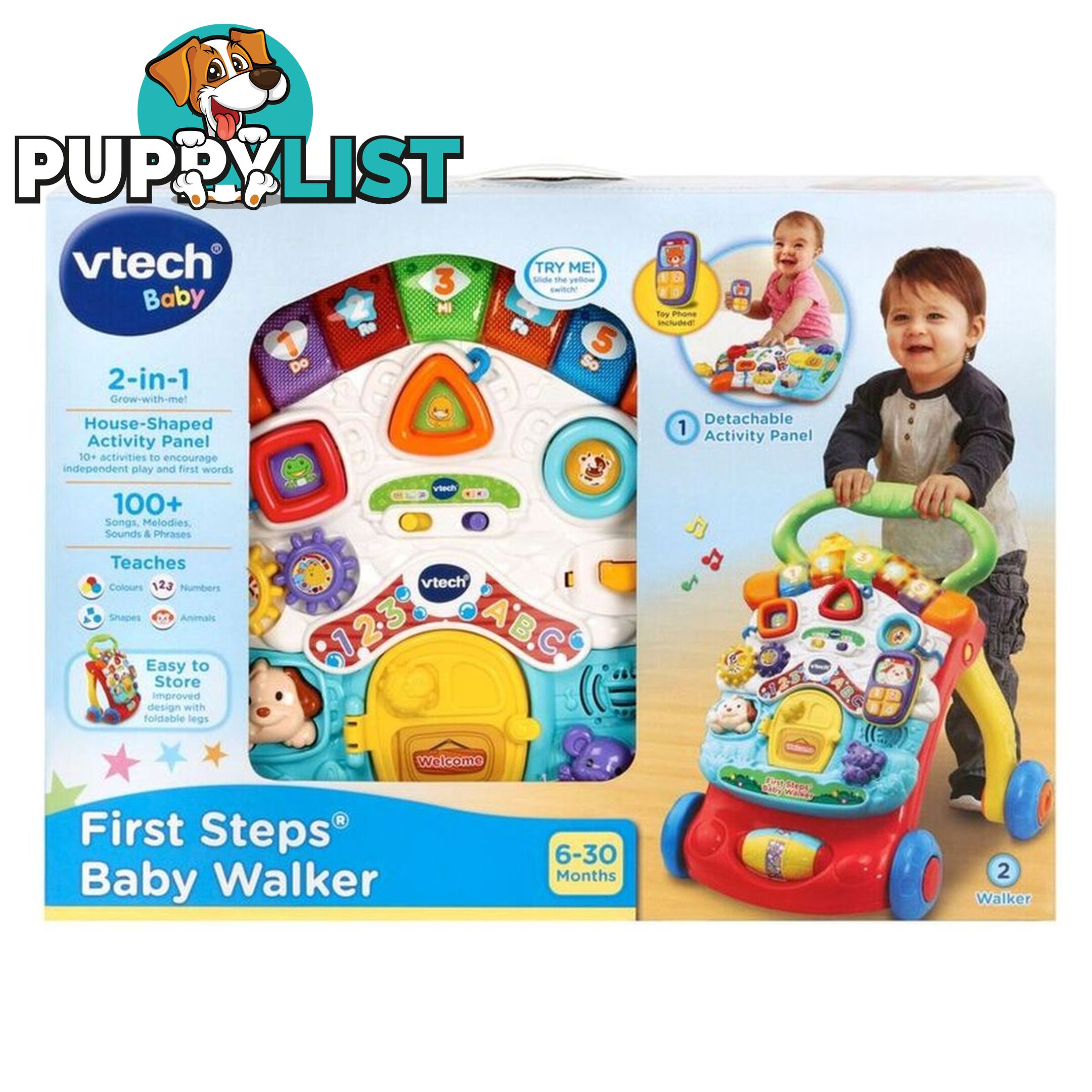 Vtech - Baby First Steps Baby Walker Blue Tn80505603003 - 3417765056031