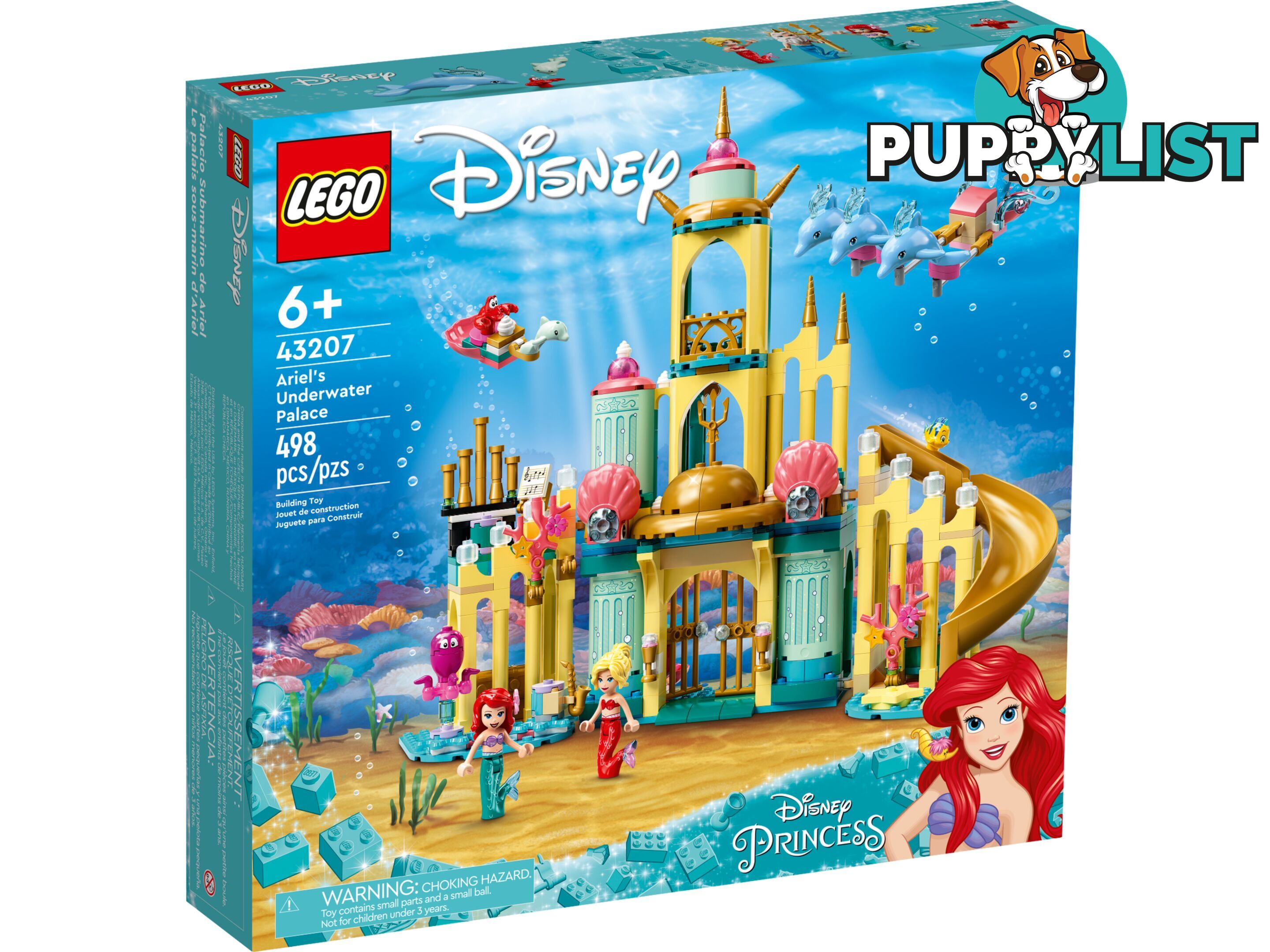 LEGO 43207 Arielâ€™s Underwater Palace - Disney Princess - 5702017154343