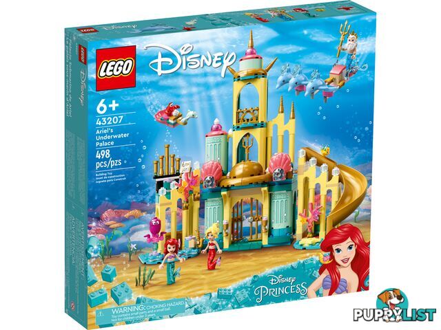 LEGO 43207 Arielâ€™s Underwater Palace - Disney Princess - 5702017154343