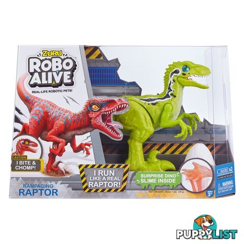 Robo Alive Robotic Rampaging Raptor With Slime Assortment Azazt25289 - 193052016287