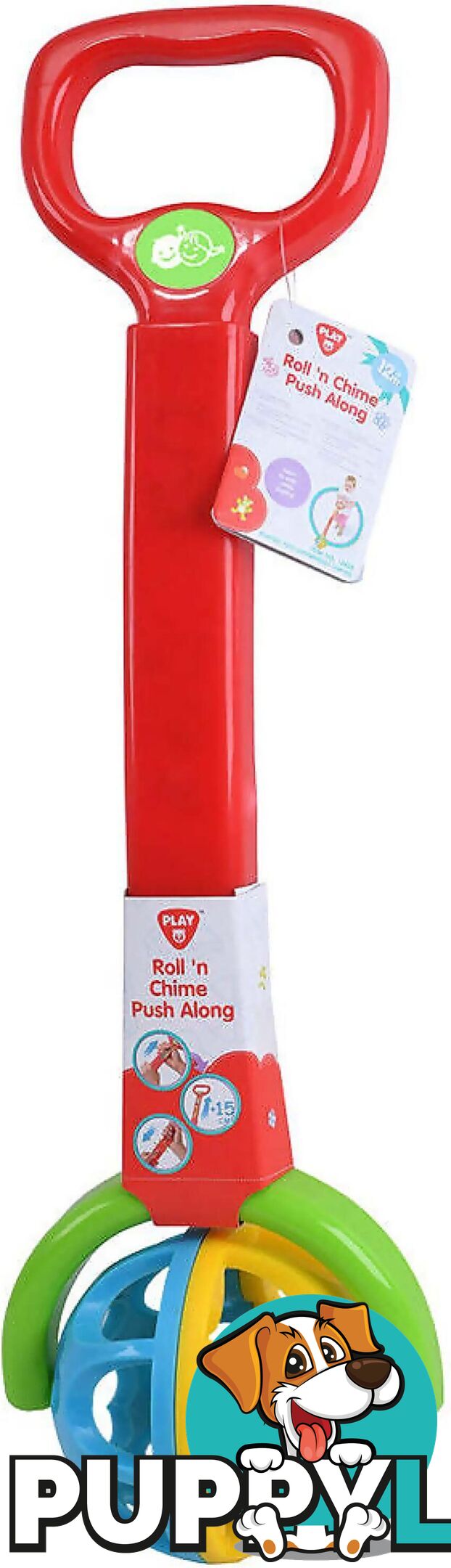 Playgo Toys Ent. Ltd - Roll N Chime Push Along - Art66117 - 4892401028372