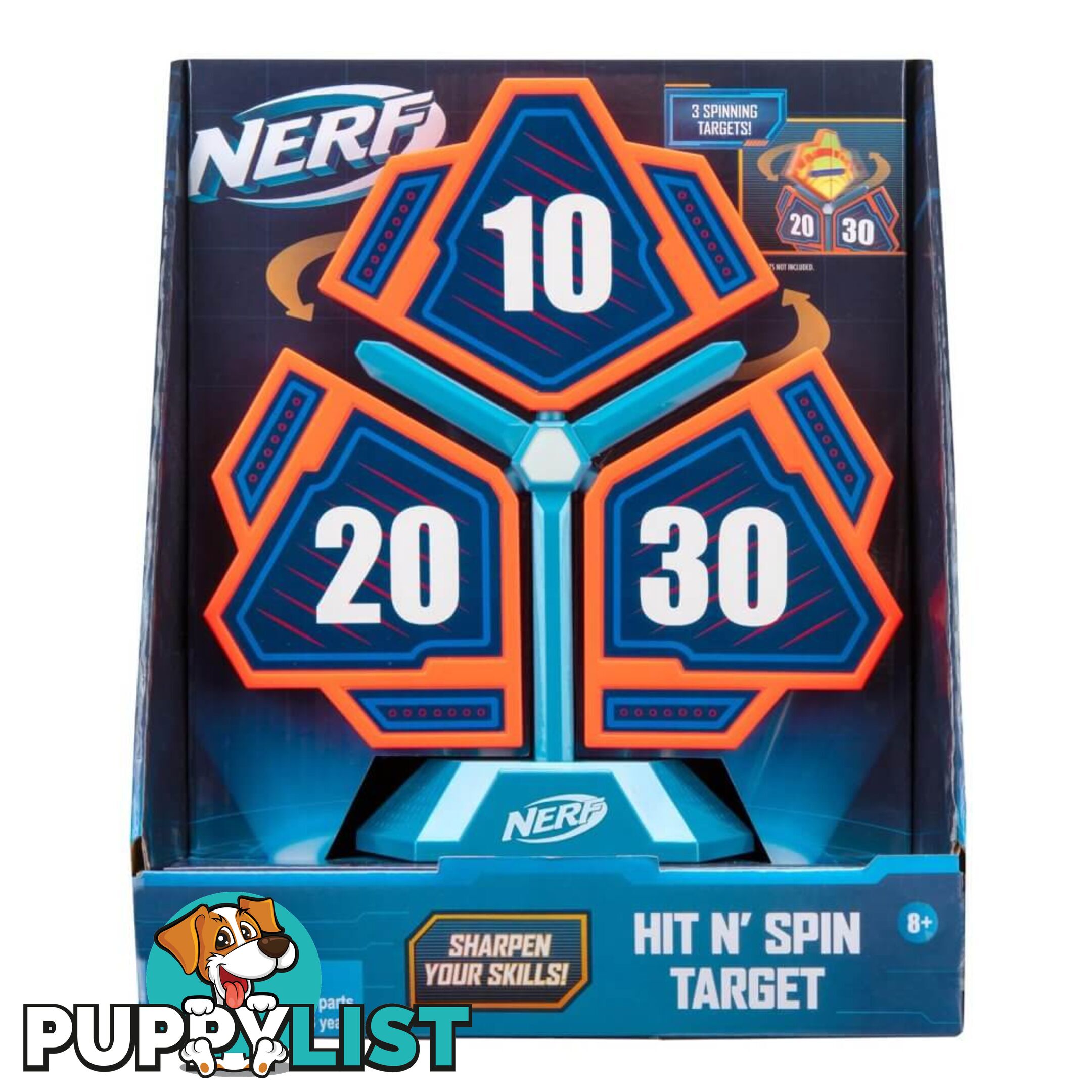 Nerf - Elite Target Hit N' Spin Target - Cjner0320 - 191726432609