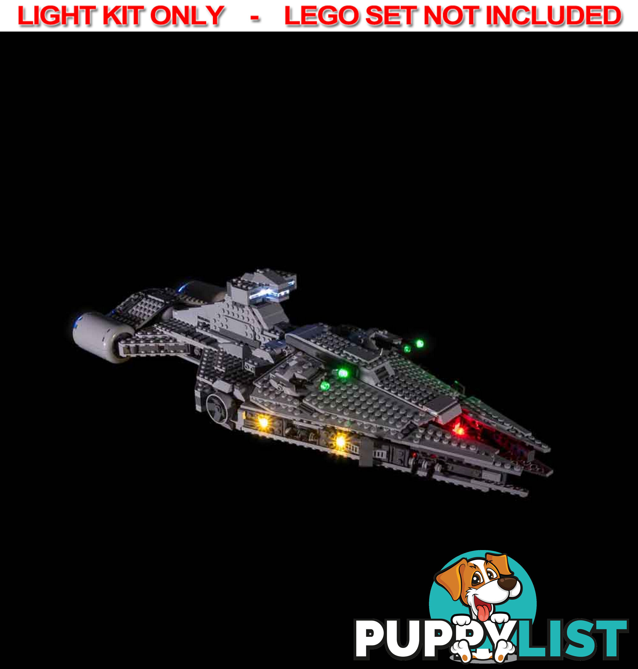 LIGHT KIT for LEGO Star Wars Imperial Light Cruiser 75315 - Light My Bricks - 793591188102