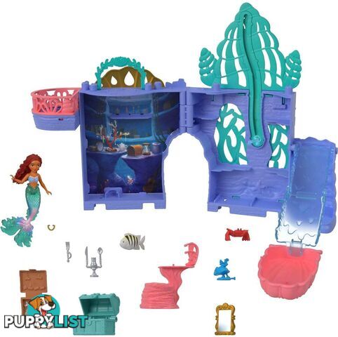 Disney - The Little Mermaid - Storytime Stackers Ariel's Grotto Playset And 10 Accessories - Mattel - Mahlx16 - 194735121403