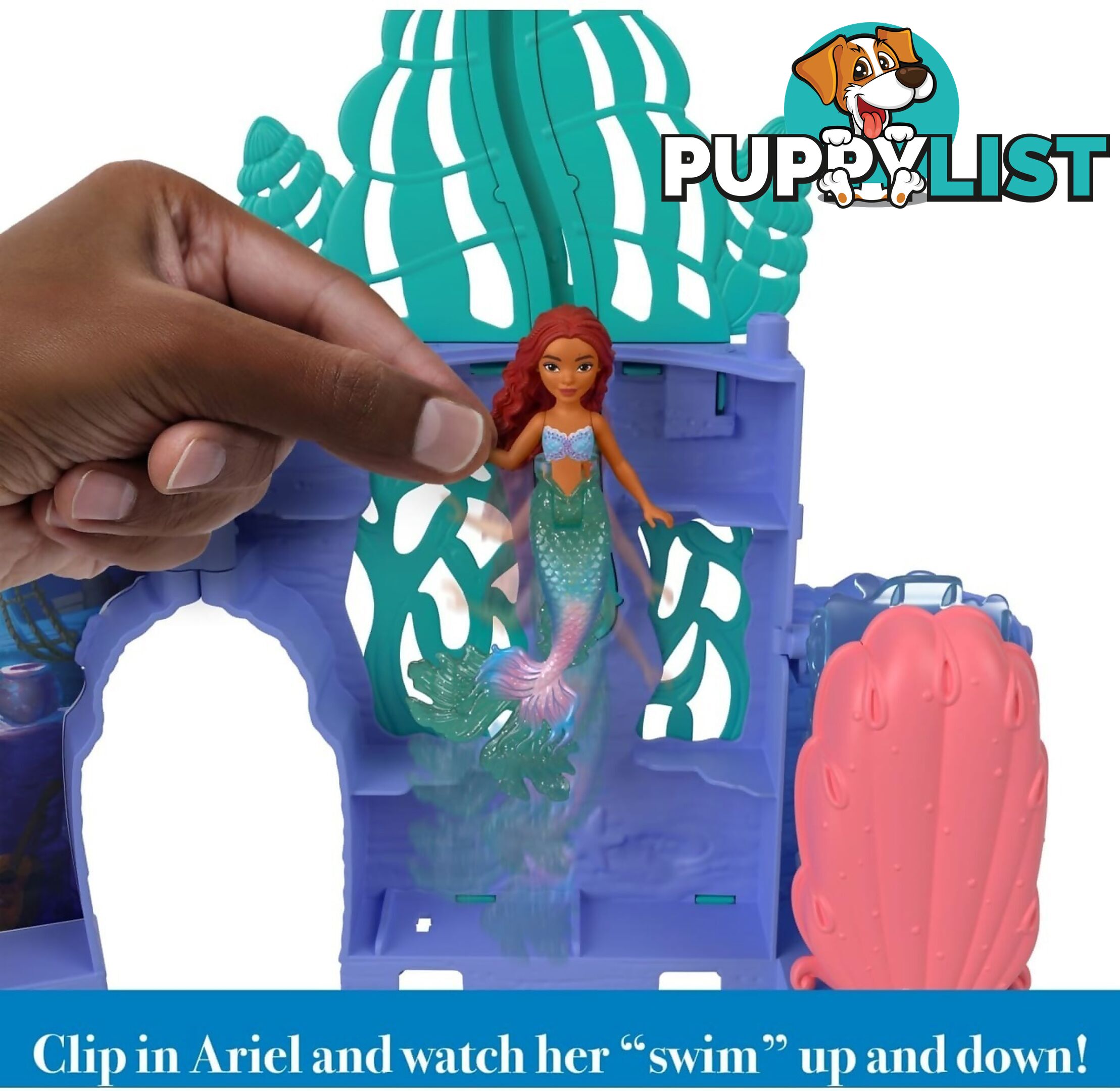 Disney - The Little Mermaid - Storytime Stackers Ariel's Grotto Playset And 10 Accessories - Mattel - Mahlx16 - 194735121403