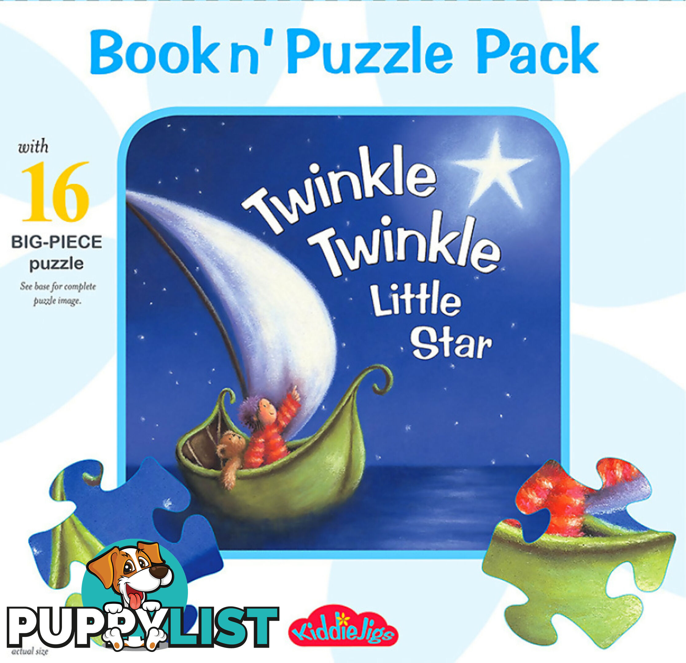 Twinkle Twinkle Little Star Book N Puzzle Pack 16pcs- Jdbro691846 - 9780648691846