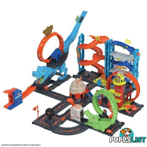 Hot Wheels® - City T-Rex Chomp Downâ„¢ playset - Mahkx42 - 194735109678