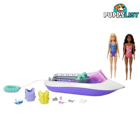 Barbie Mermaid Power Dolls & Boat Playset Toy For 3 Year Olds & Up - Mahhg60 - 194735066964