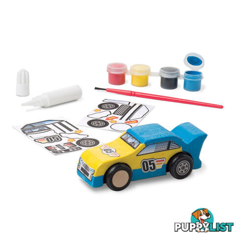 Melissa & Doug - Created By Me! Race Car Wooden Craft Kit - Mdmnd8829 - 000772088299