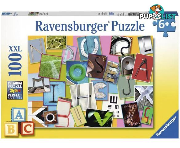 Ravensburger - Funny Alphabet Jigsaw Puzzle 100pc - Mdrb10761 - 4005556107612