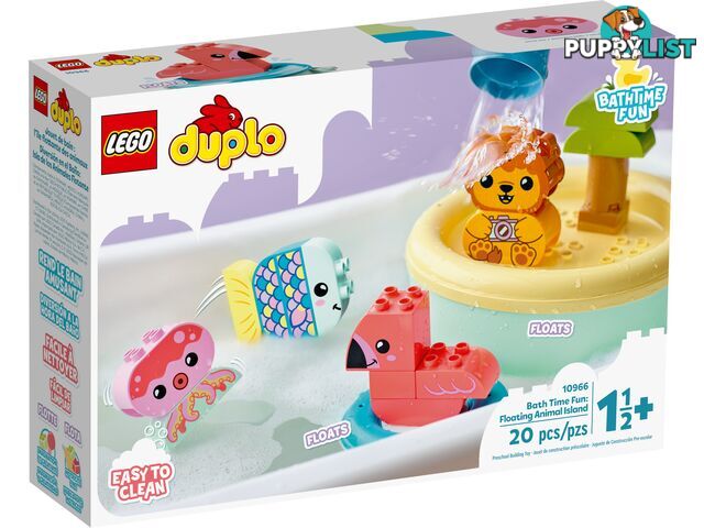 LEGO 10966 Bath Time Fun Floating Animal Island - DUPLO - 5702017153605