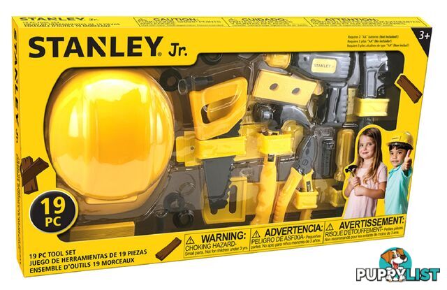 Stanley Jr - 19 Piece Tool Set Incl Helmet T66297 - 7290115140118