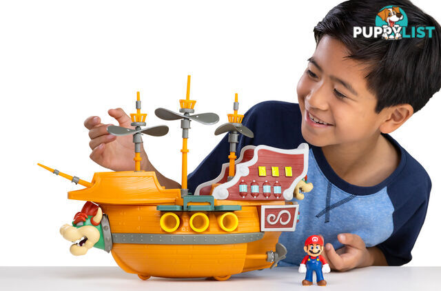 Nintendo - Super Mario Deluxe Bowser's Ship Playset - Hs404294 - 192995404298