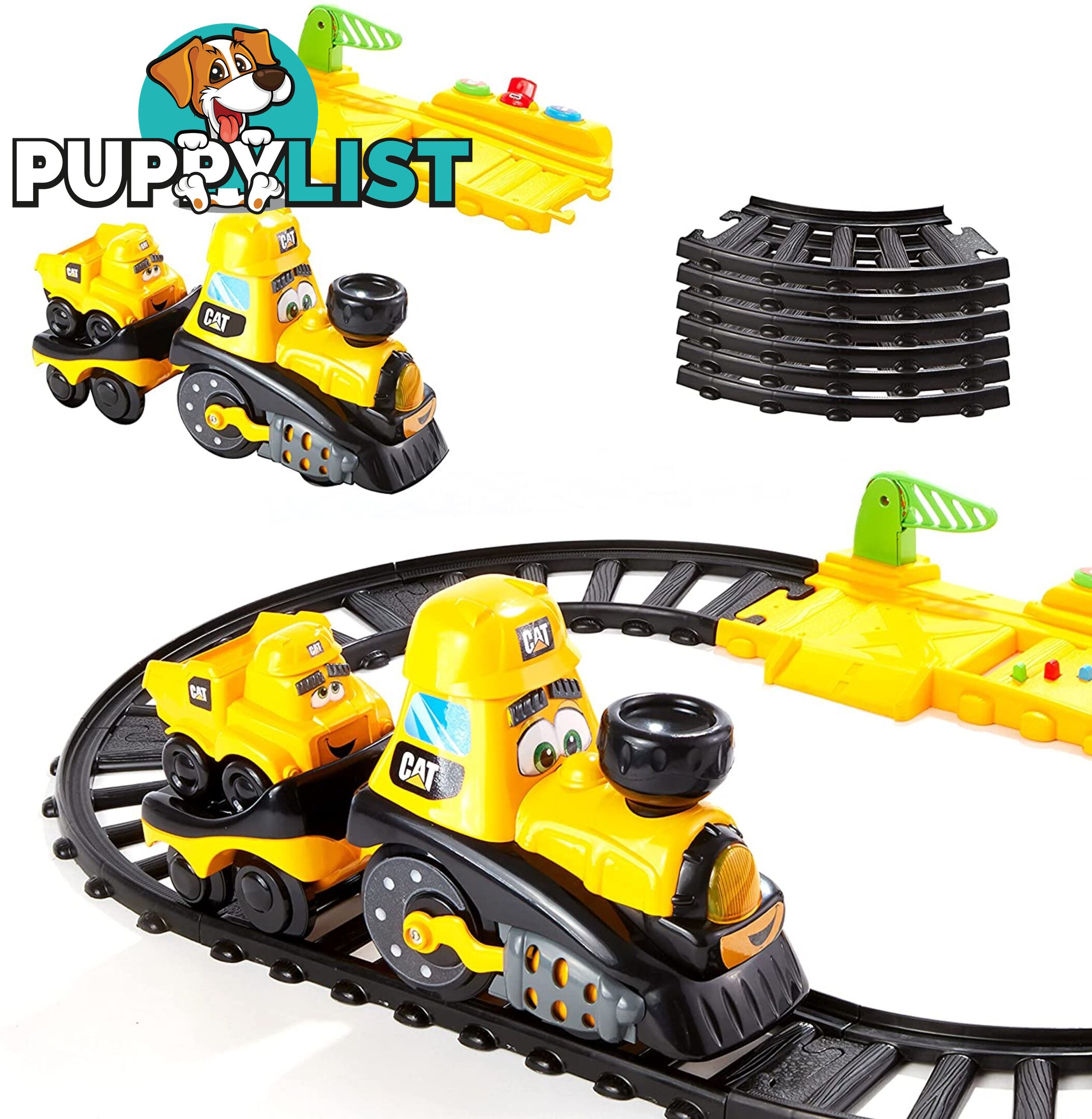 CAT® Train Set Construction Power Track Junior Crew Preschool Azfr82489 - 021664824894