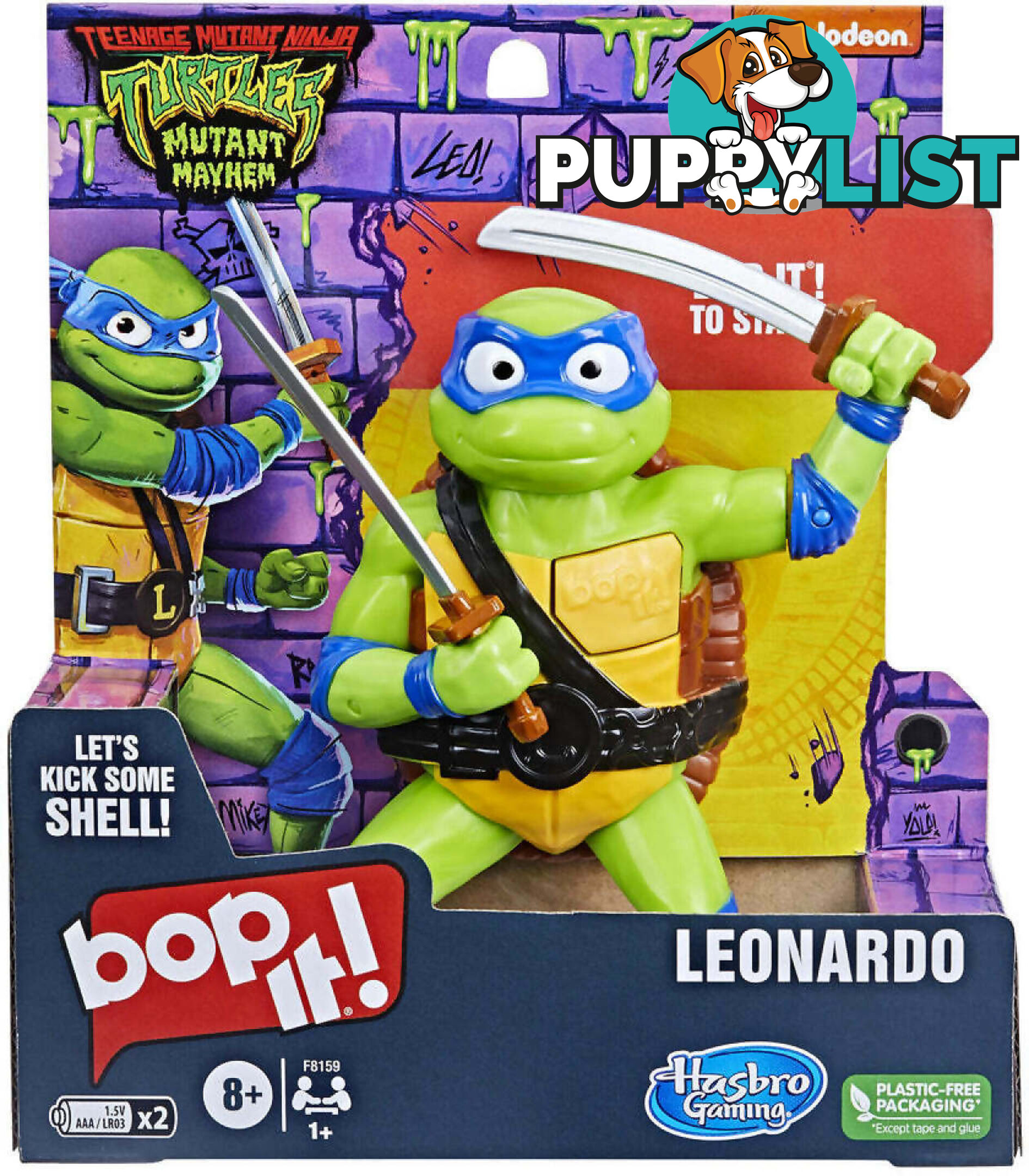 Tmnt - Bop It Teenage Mutant Ninja Turtles - Leonardo - Hbf81590000 - 195166220857