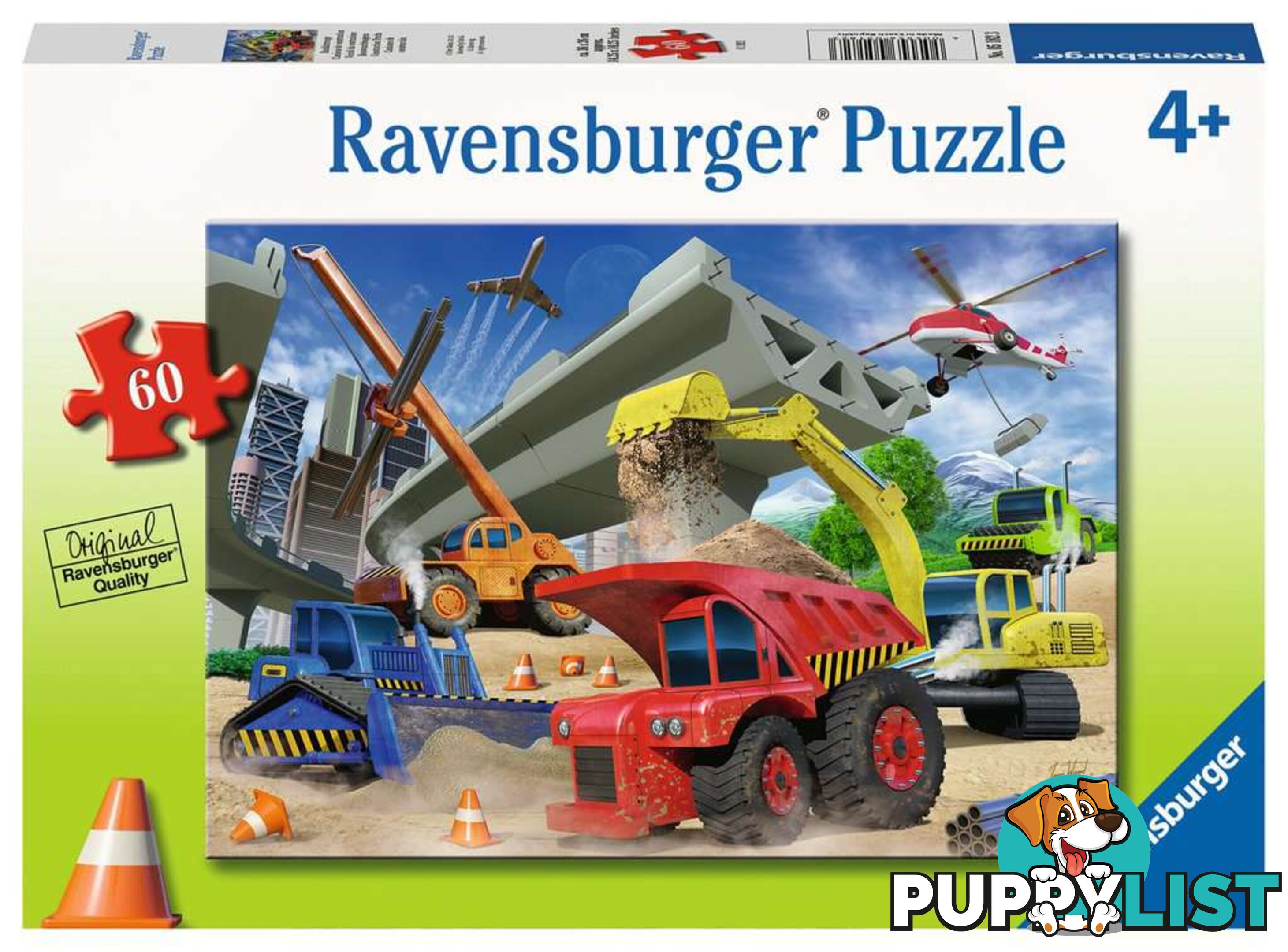 Ravensburger - Construction Trucks Jigsaw Puzzle 60pc Rb05182 - 4005556051823