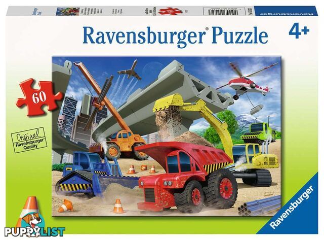 Ravensburger - Construction Trucks Jigsaw Puzzle 60pc Rb05182 - 4005556051823