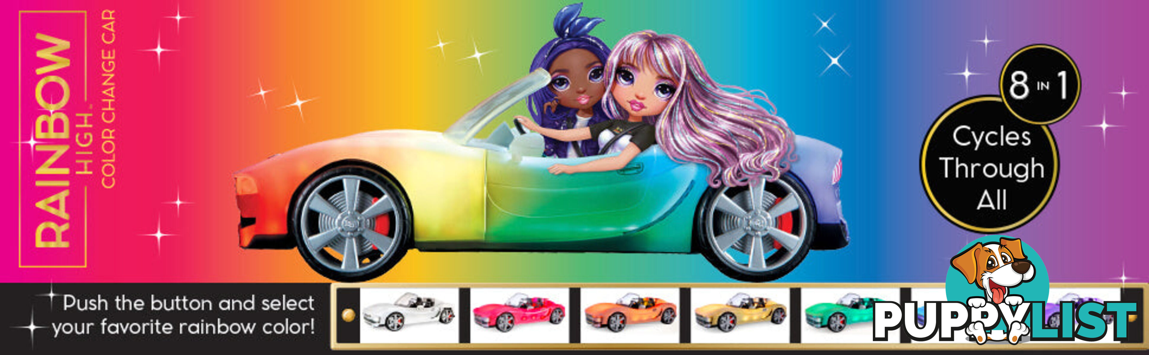 Rainbow High - Convertible Color Change Car - Bj574316 - 035051574316