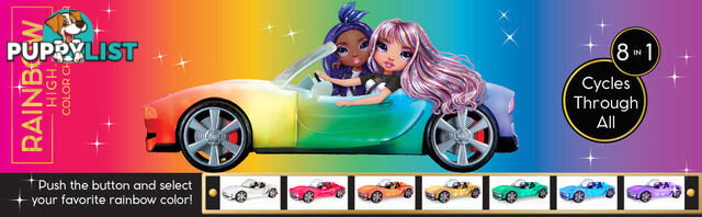 Rainbow High - Convertible Color Change Car - Bj574316 - 035051574316