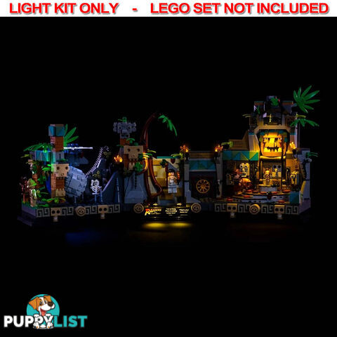 Light Kit For LEGO Indiana Jones Temple of the Golden Idol 77015 - Light My Bricks - Lb72668409507 - 726684095070