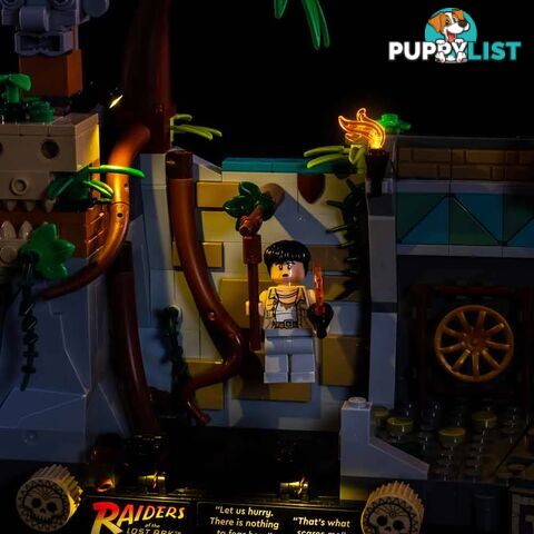 Light Kit For LEGO Indiana Jones Temple of the Golden Idol 77015 - Light My Bricks - Lb72668409507 - 726684095070