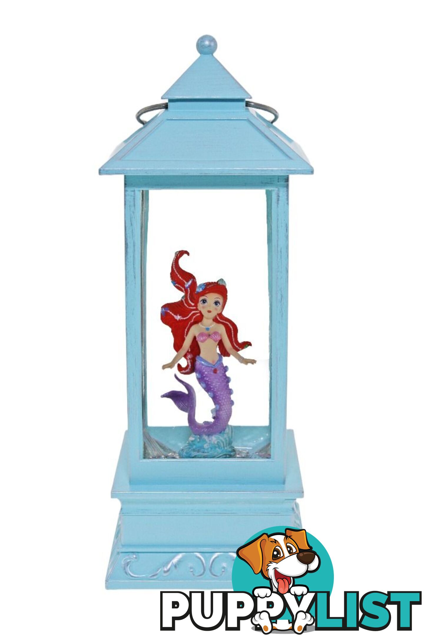 Cotton Candy -  Aqua Glitter Lantern Mermaid Princess - Ccflnt39 - 9353468002293