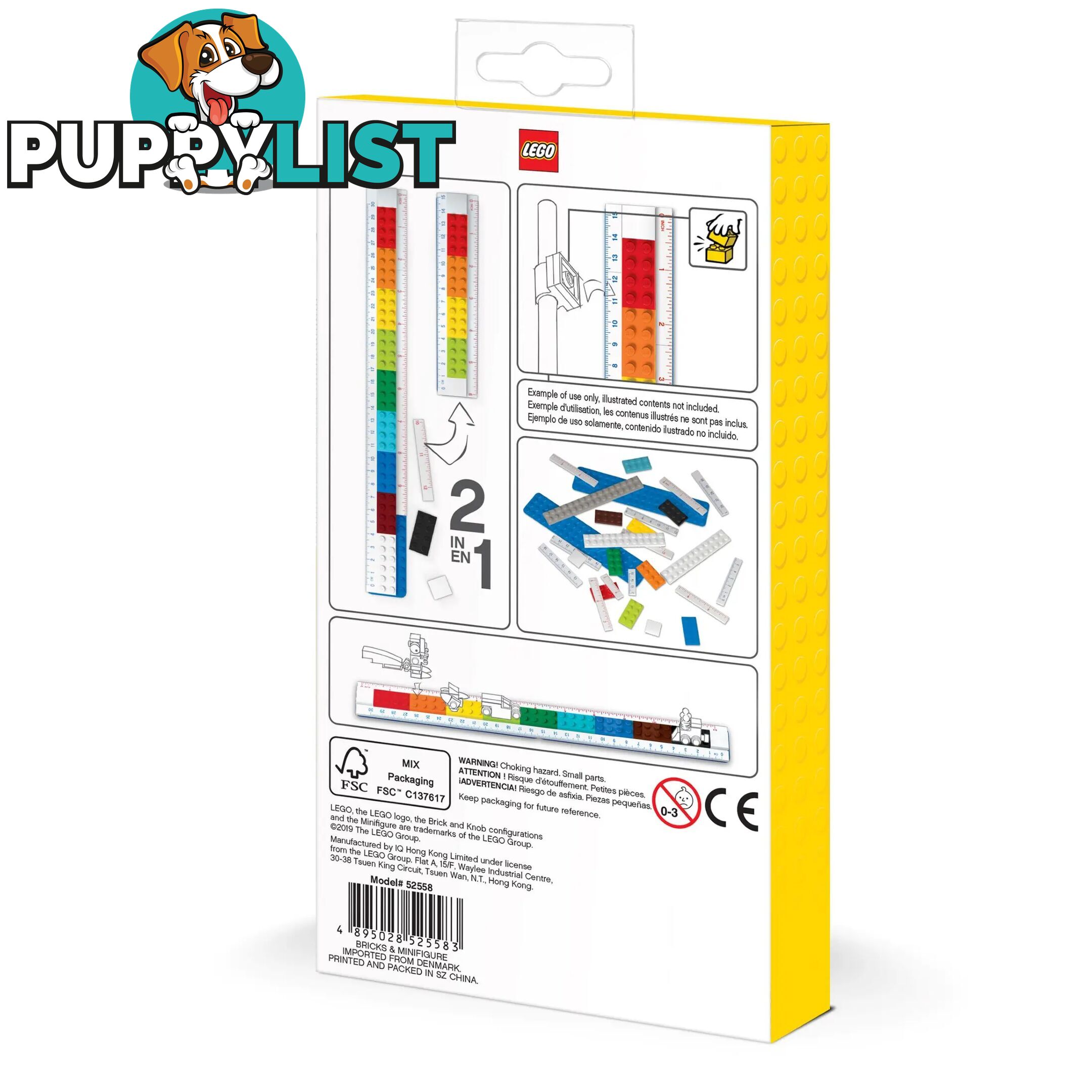 LEGO Convertible Ruler with Minifigure - Hc7452558 - 4895028525583