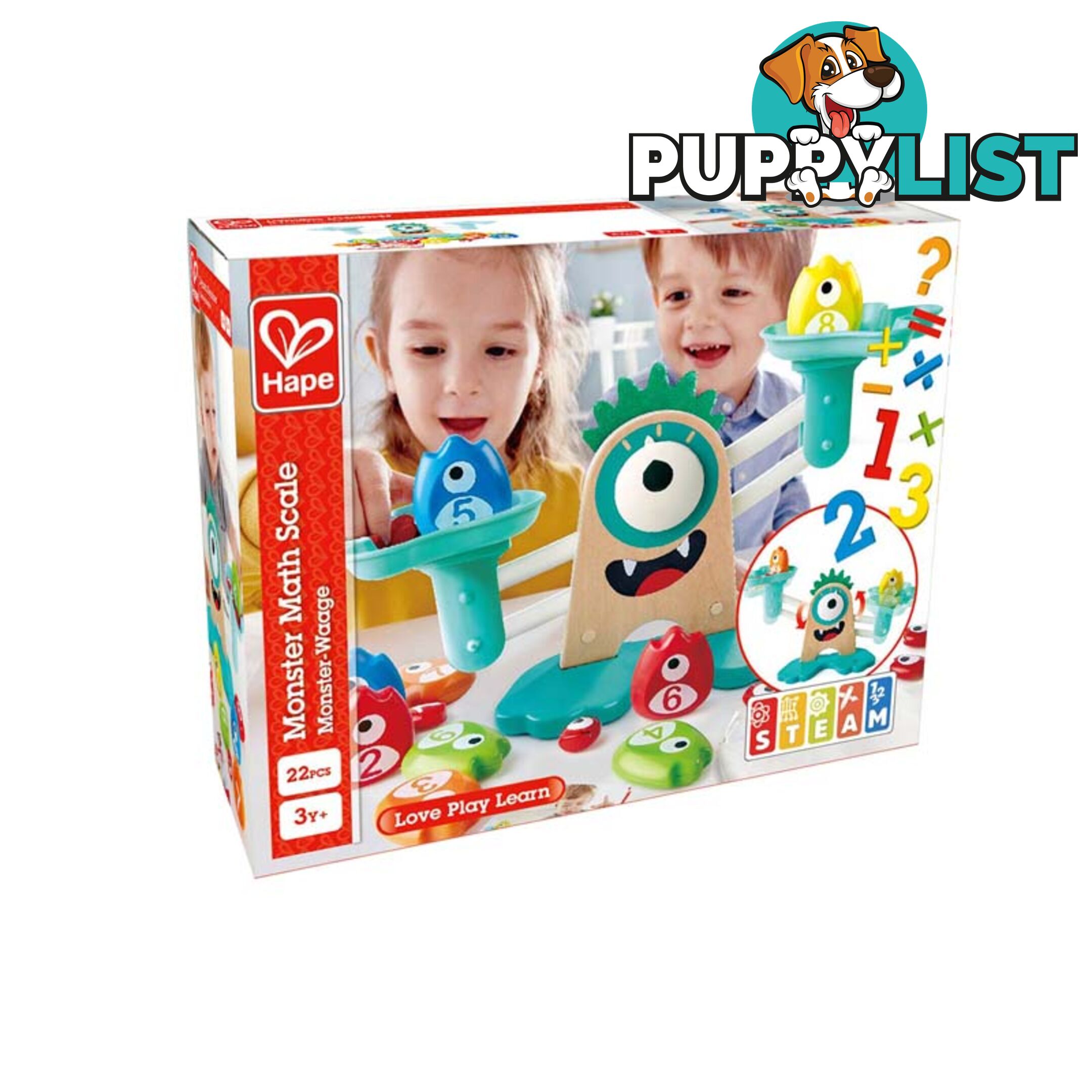 Hape -  Monster Math Scale - Ughe0511 - 6943478029682