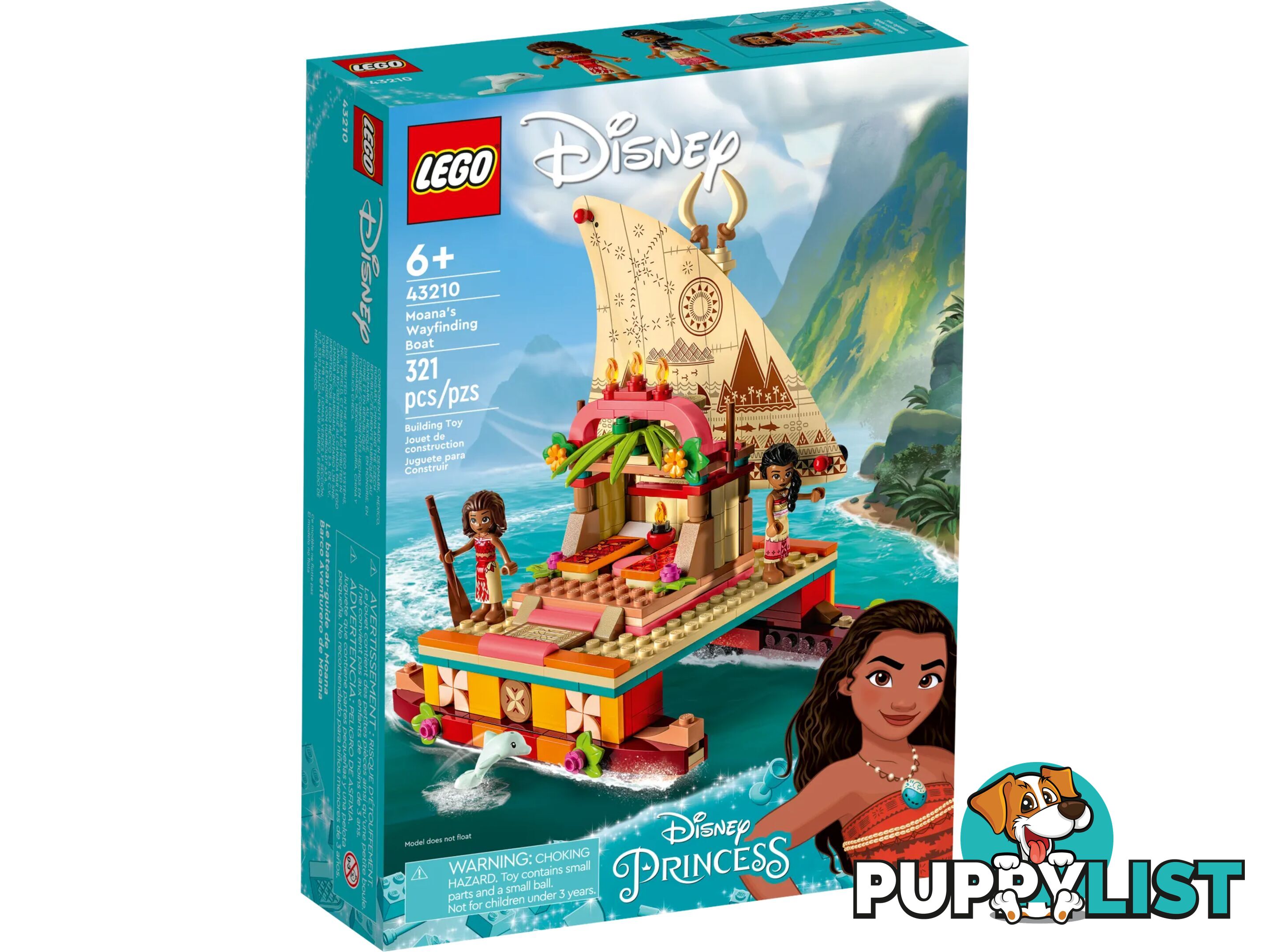 LEGO 43210 Moana's Wayfinding Boat - Disney Princess - 5702017424774