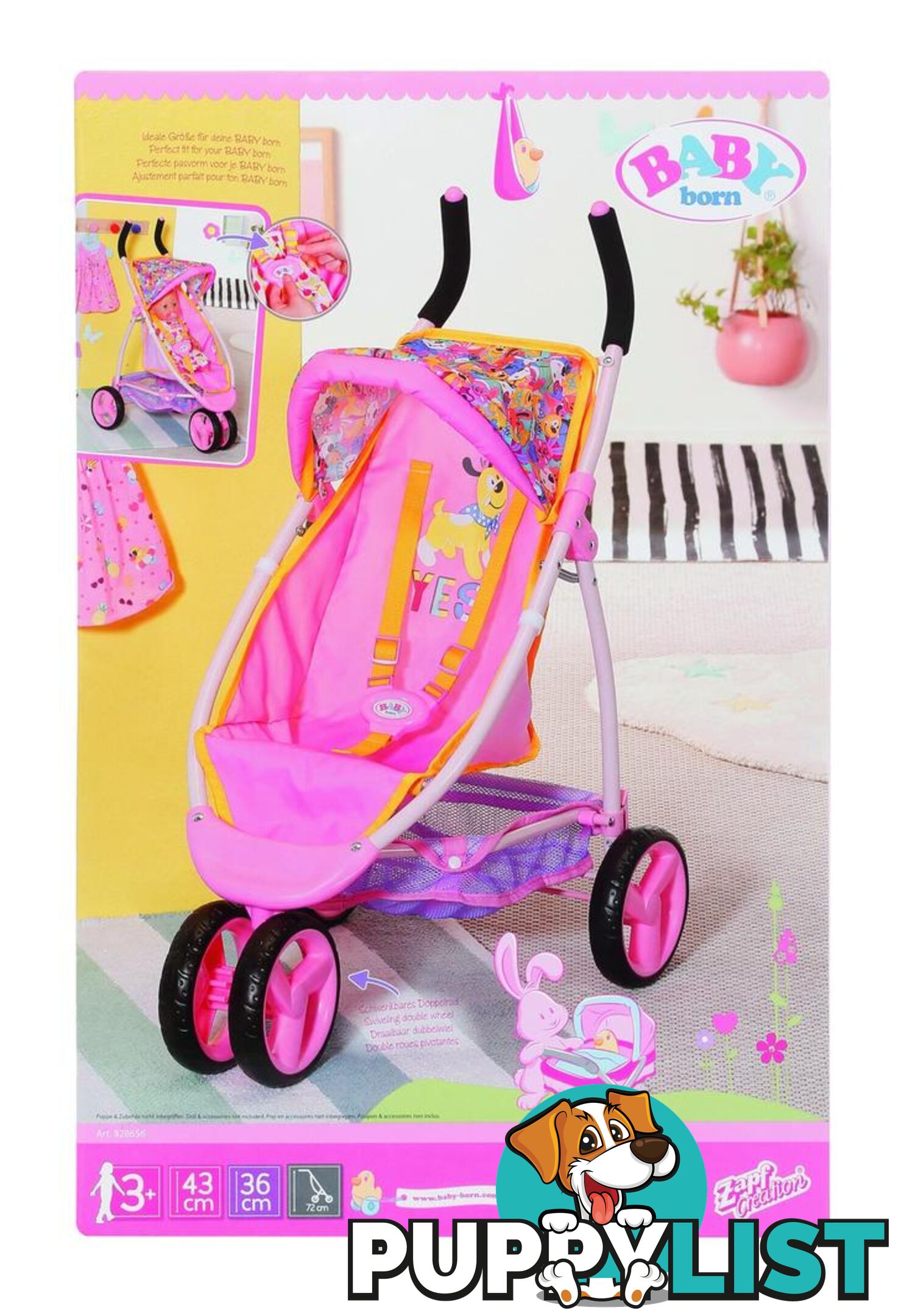 Baby Born - Pram Jogger - Bj828656 - 4001167828656