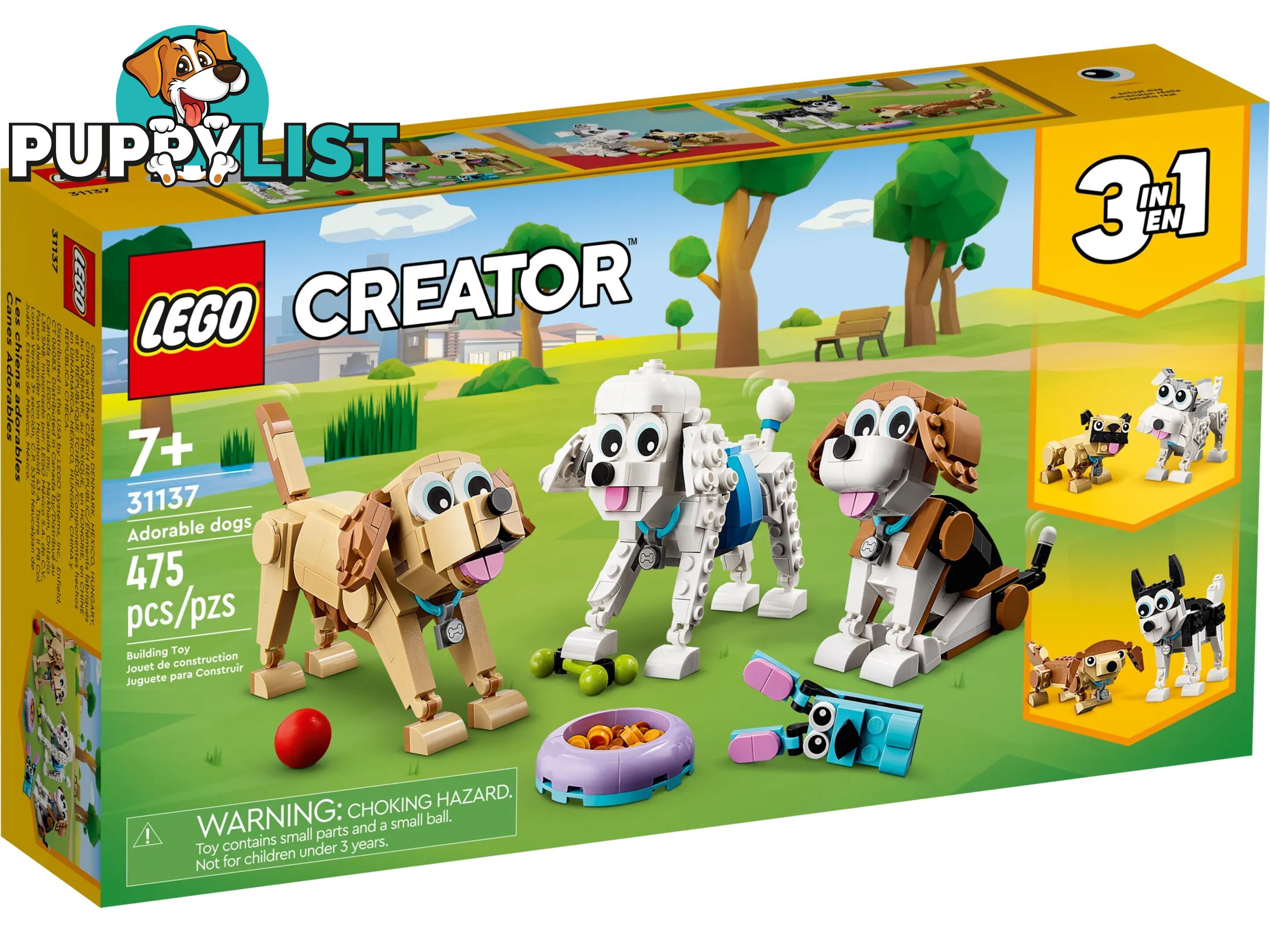 LEGO 31137 Adorable Dogs - Creator 3in1 - 5702017415901