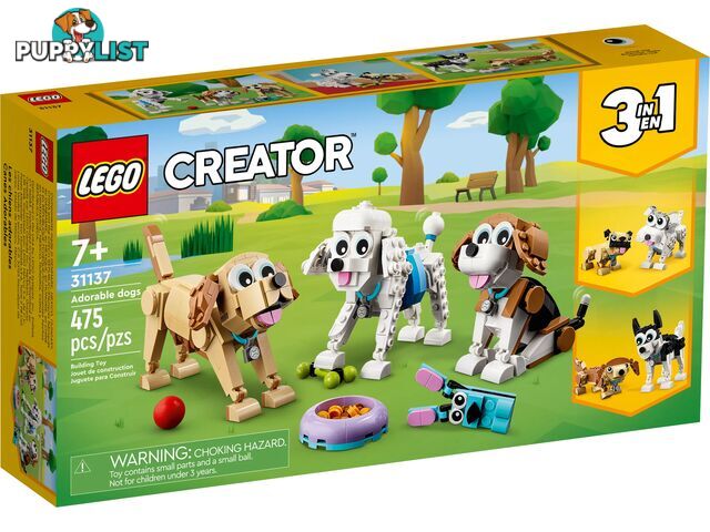 LEGO 31137 Adorable Dogs - Creator 3in1 - 5702017415901