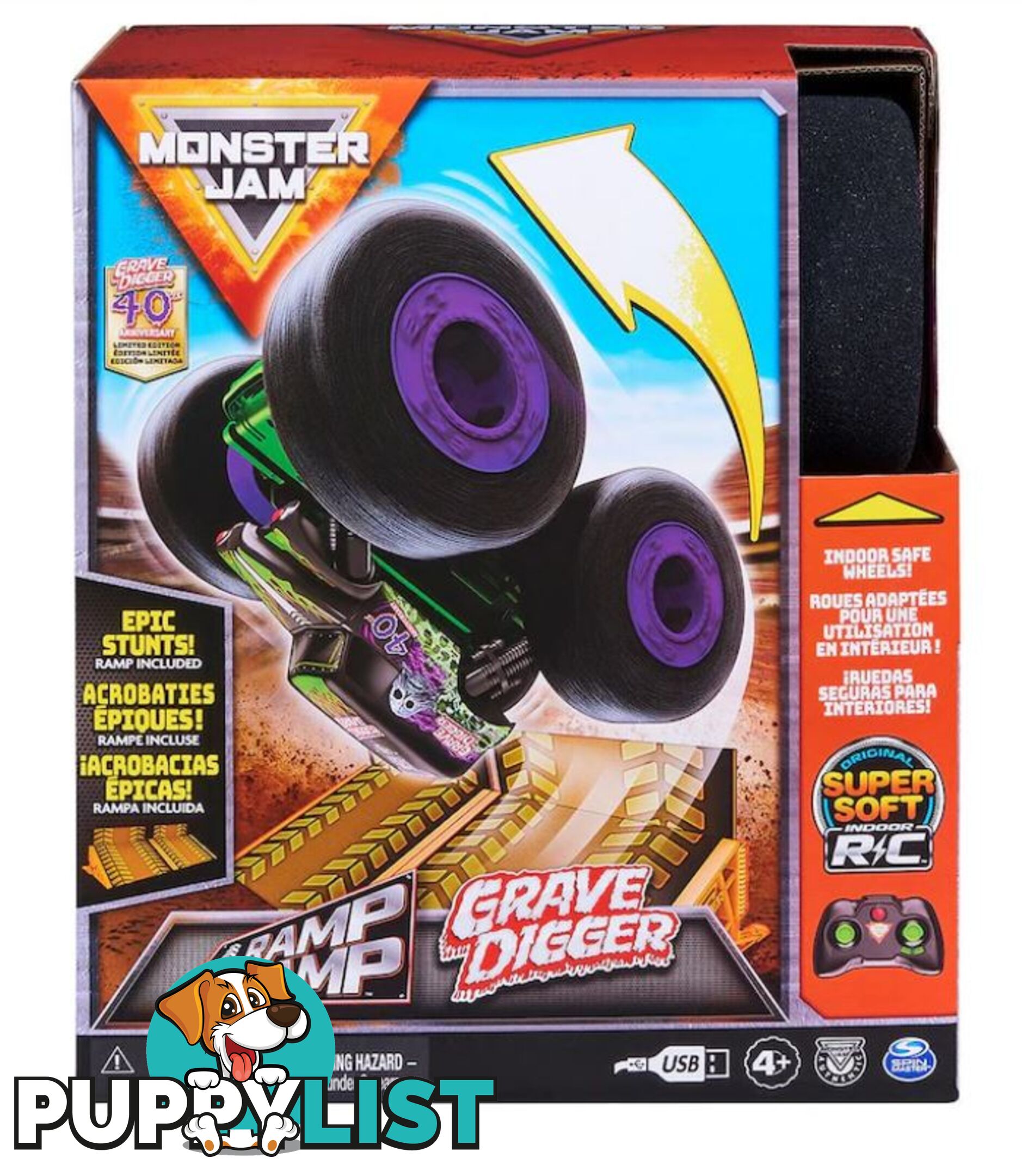 Monster Jam  - Rc Ramp Champ Grave Digger - Si6065348 - 778988436929