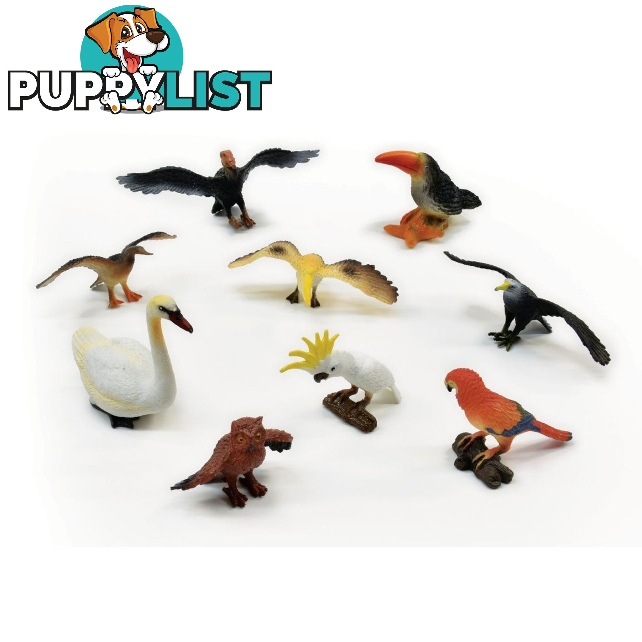 Bird World 9 Piece Animal Set Art64266 - 5018621210482