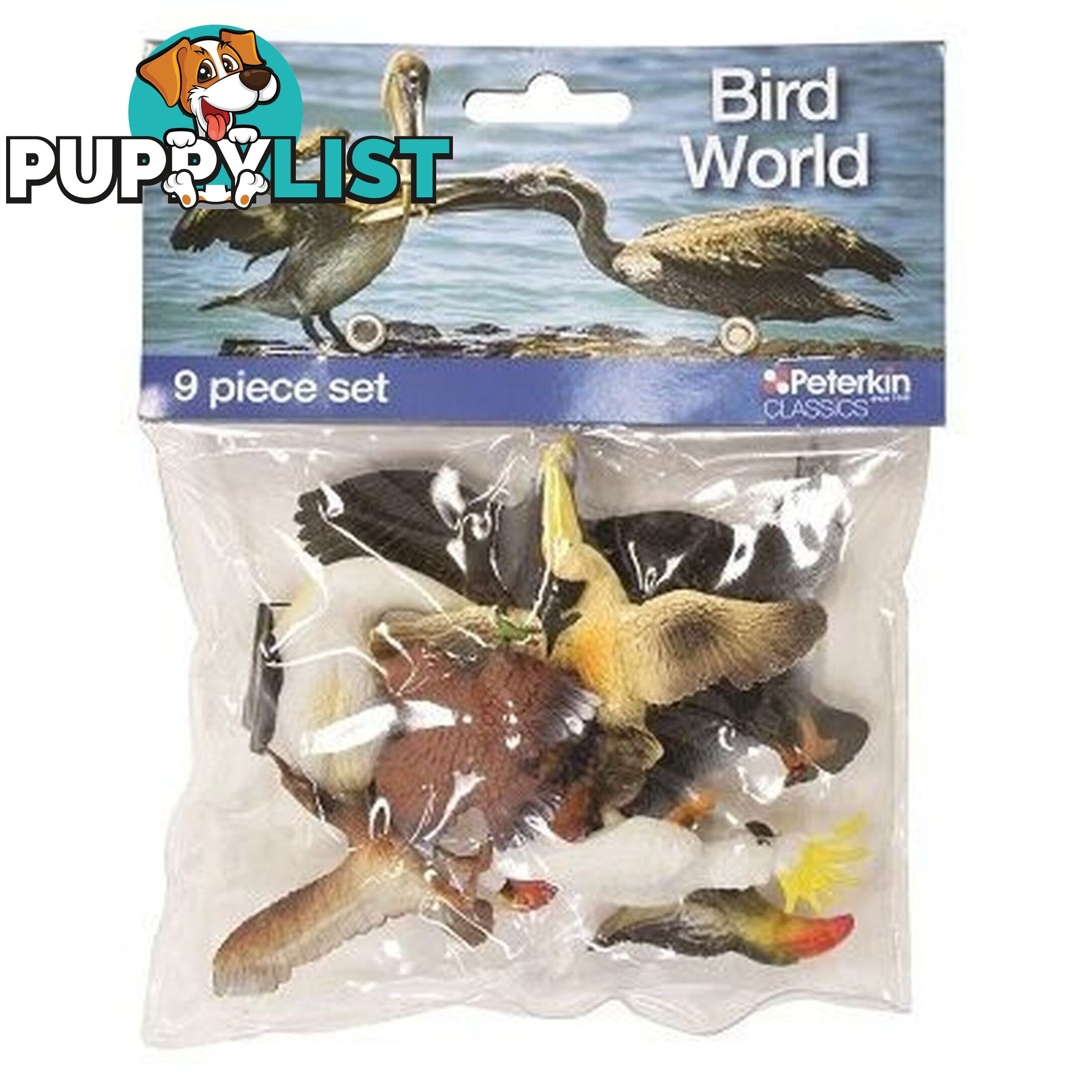 Bird World 9 Piece Animal Set Art64266 - 5018621210482