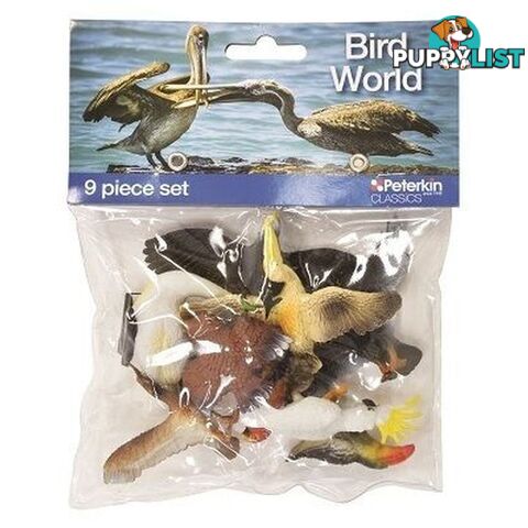 Bird World 9 Piece Animal Set Art64266 - 5018621210482